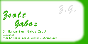 zsolt gabos business card